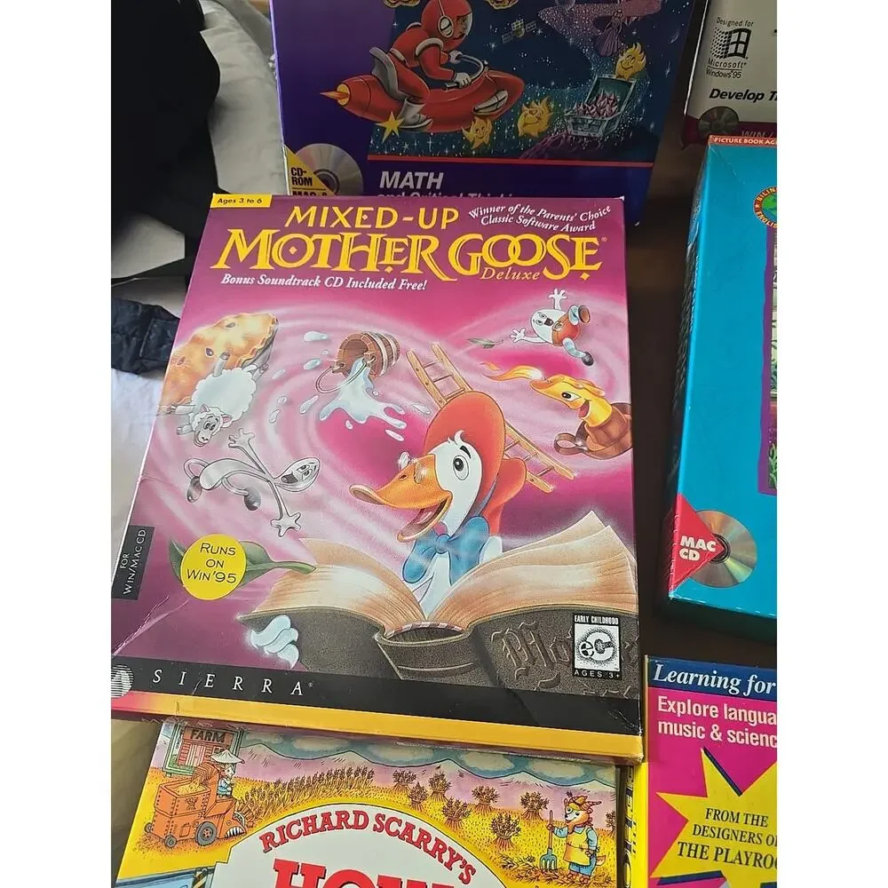 Lot of‎ 6 Vintage Movie Prop Development Children's PC Boxes Only No Games!